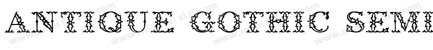 Antique Gothic SemiLight字体转换
